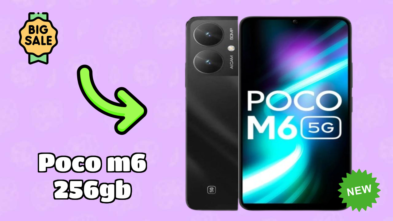 POCO M6 256GB Display Size: 6.74 Inches (17.12 Cm) Screen Quality