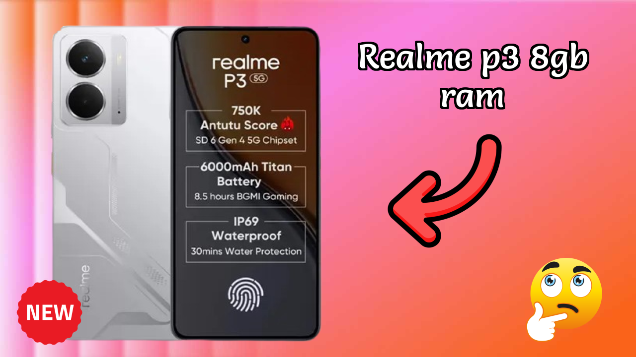 Realme P3 8GB RAM Battery Life: 6000 MAh Charging Speed
