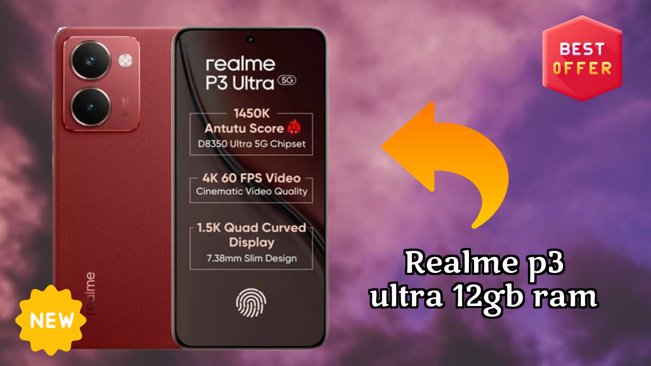 Realme P3 Ultra 12GB RAM Display Size: 6.83 Inches (17.35 Cm) Screen Test