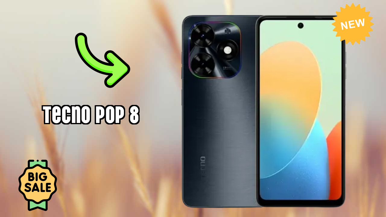 Tecno Pop 8 Display Technology: 6.56 Inches (16.66 Cm) Screen